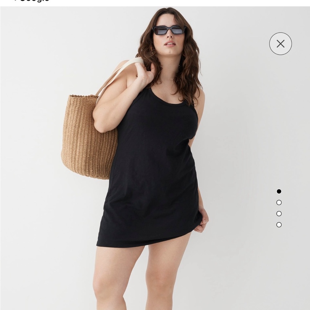 J.Crew Relaxed tank dress in slub cotton size S